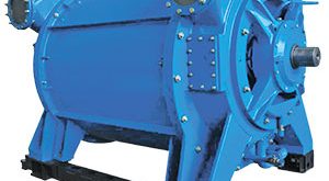 پمپ وکیوم رینگ آبی حلزونی (یا پمپ وکیوم رینگ مایع) نوعی پمپ وکیوم دینامیکی است که برای ایجاد خلاء با استفاده از آب یا مایع دیگر سیال